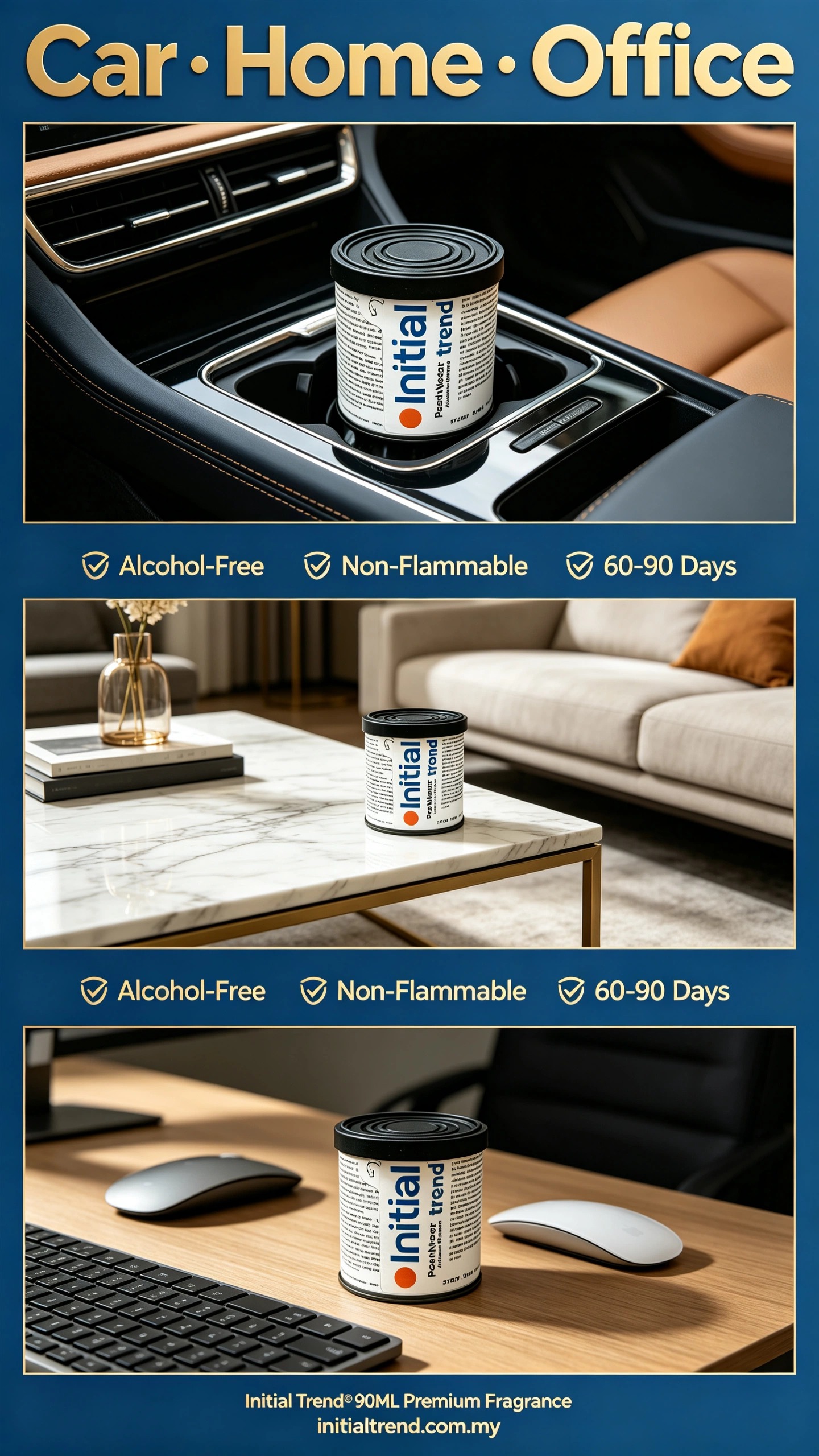 Initial Trend Car Home Office